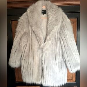 FAUX FUR COAT SZ LARGE